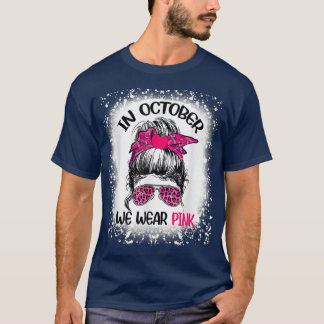 Im Oktober tragen wir Pink als Lehrer für lebensla T-Shirt