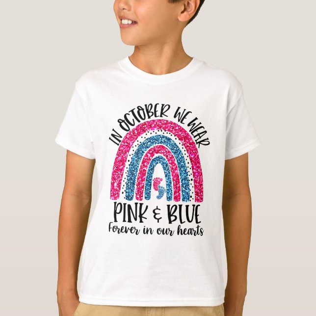 Im Oktober tragen wir Pink & Blau, Forever in Our  T-Shirt (Vorderseite)