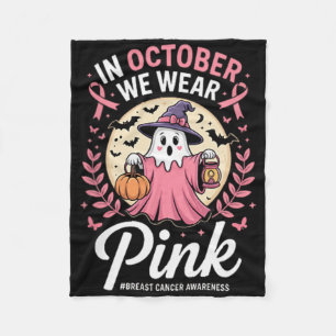 Im Oktober tragen wir Pink Breast Cancer Awareness Fleecedecke