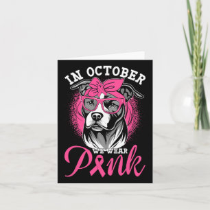 Im Oktober tragen wir Pink Breast Cancer Awareness Karte