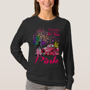 Im Oktober tragen wir Pink - Brustkrebs-Bewusstsei T-Shirt