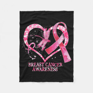 Im Oktober tragen wir Pink Brustkrebs Bewusstsein  Fleecedecke