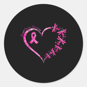Im Oktober tragen wir Pink Brustkrebs Bewusstsein  Runder Aufkleber