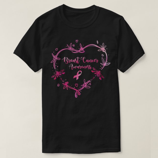 Im Oktober tragen wir Pink Brustkrebs Bewusstsein  T-Shirt (Design vorne)