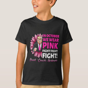 Im Oktober tragen wir Pink Fight Breast Cancer Awa T-Shirt