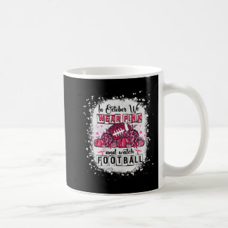 Im Oktober tragen wir Pink Football Breast Cancer Kaffeetasse