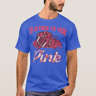 Im Oktober tragen wir Pink Football Breast Cancer  T-Shirt