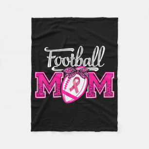 Im Oktober tragen wir Pink Football Mama Brustkreb Fleecedecke