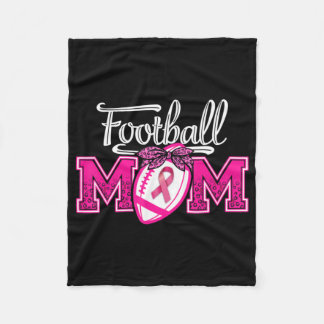 Im Oktober tragen wir Pink Football Mama Brustkreb Fleecedecke