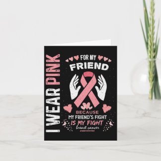 Im Oktober tragen wir Pink für meinen Freund Brust Karte