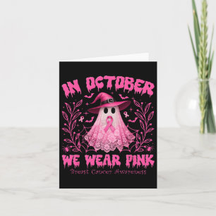 Im Oktober tragen wir Pink Ghost Breast Cancer Awa Karte