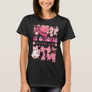 Im Oktober tragen wir Pink Halloween Preppy Ghost  T-Shirt
