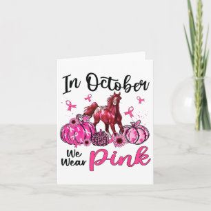 Im Oktober tragen wir Pink Horse Pumpkin Leopard B Karte