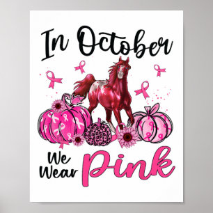 Im Oktober tragen wir Pink Horse Pumpkin Leopard B Poster