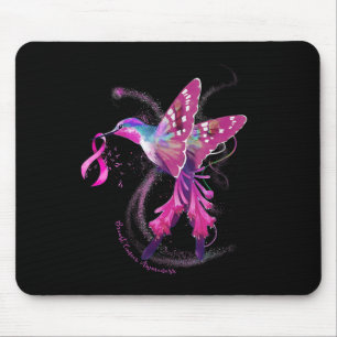 Im Oktober tragen wir Pink Hummingbird Brustkrebs Mousepad