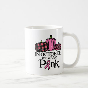 Im Oktober tragen wir Pink Leopard Brustkrebs im K Kaffeetasse