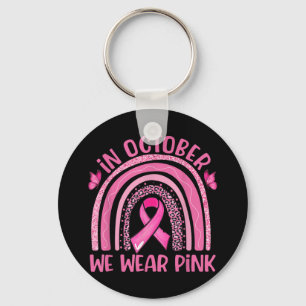 Im Oktober tragen wir Pink Leopard Brustkrebs im K Schlüsselanhänger