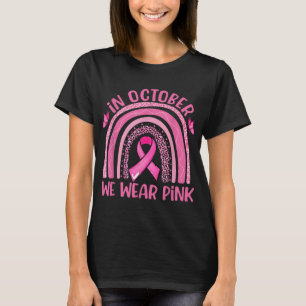 Im Oktober tragen wir Pink Leopard Brustkrebs im K T-Shirt