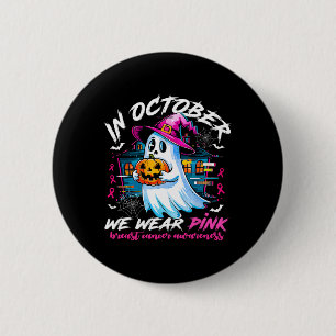 Im Oktober tragen wir Pink mit dem gespenstischen Button