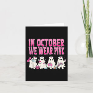 Im Oktober tragen wir Pink Nurse Brustkrebs Awaren Karte