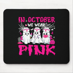 Im Oktober tragen wir Pink Nurse Ghost Halloween B Mousepad