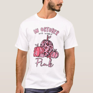Im Oktober tragen wir Pink Pumpkin Halloween-Kostü T-Shirt