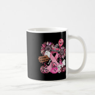Im Oktober tragen wir Pink Ribbon Ghost Halloween Kaffeetasse