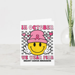 Im Oktober tragen wir Pink Ribbon Ghost Halloween Karte
