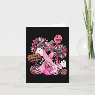 Im Oktober tragen wir Pink Ribbon Ghost Halloween  Karte