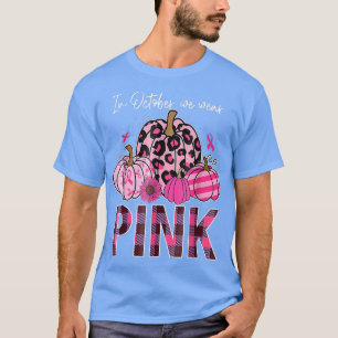 Im Oktober tragen wir Pink Ribbon Leopard Pumpkin T-Shirt