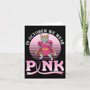 Im Oktober tragen wir Pink Selkirk Rex Kat Warrior Karte