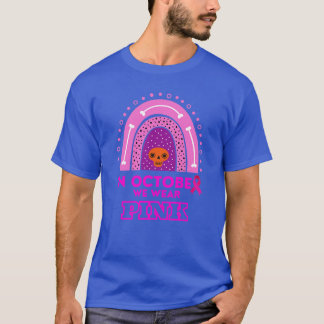 Im Oktober tragen wir Pink Sugar Skull Brustkrebs T-Shirt