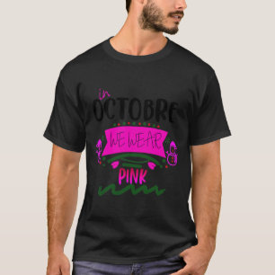 Im Oktober tragen wir Pink Sugar Skull Brustkrebs T-Shirt