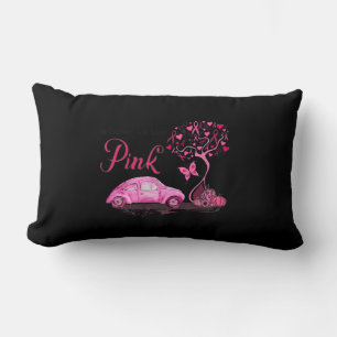 Im Oktober tragen wir Pink Truck Tree Brustkrebs A Lendenkissen