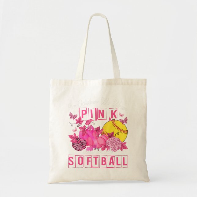 Im Oktober tragen wir Pink und schauen uns Softbal Tragetasche (Vorne)