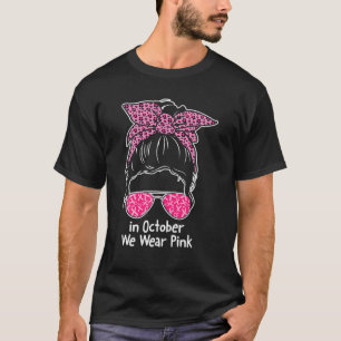 Im Oktober tragen wir pinkfarbene, geile Brust-Kre T-Shirt