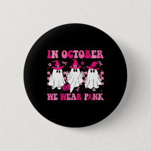 Im Oktober tragen wir Pinks Niedlichen Geisterkreb Button