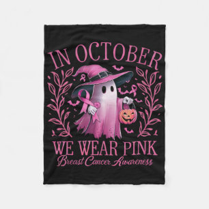 Im Oktober tragen wir rosa Brustkrebs-Bewusstsein Fleecedecke