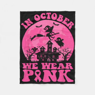 Im Oktober tragen wir rosa Brustkrebs-Bewusstsein Fleecedecke