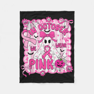 Im Oktober tragen wir rosa Brustkrebs-Bewusstsein Fleecedecke