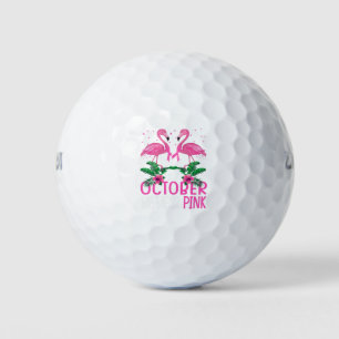 Im Oktober tragen wir rosa Brustkrebs-Bewusstsein Golfball