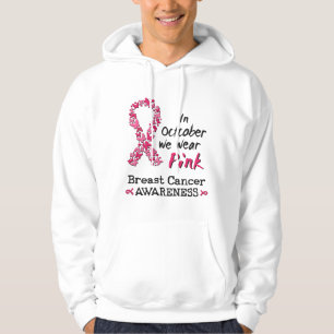 Im Oktober tragen wir rosa Brustkrebs-Bewusstsein Hoodie