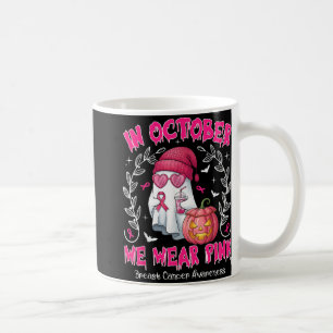 Im Oktober tragen wir rosa Brustkrebs-Bewusstsein Kaffeetasse
