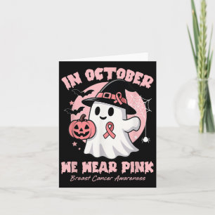 Im Oktober tragen wir rosa Brustkrebs-Bewusstsein Karte