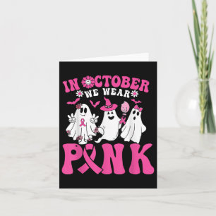 Im Oktober tragen wir rosa Brustkrebs-Bewusstsein Karte
