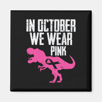Im Oktober tragen wir rosa Brustkrebs-Bewusstsein Magnet