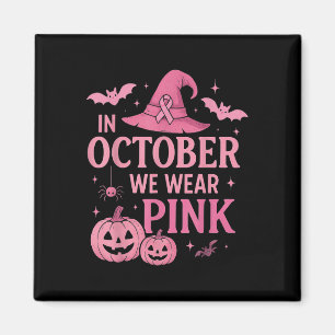 Im Oktober tragen wir rosa Brustkrebs-Bewusstsein Magnet