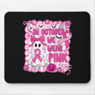 Im Oktober tragen wir rosa Brustkrebs-Bewusstsein Mousepad