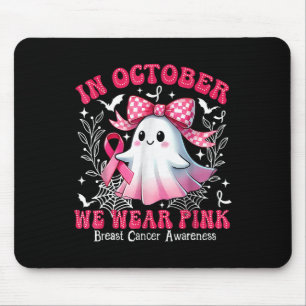 Im Oktober tragen wir rosa Brustkrebs-Bewusstsein  Mousepad