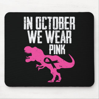 Im Oktober tragen wir rosa Brustkrebs-Bewusstsein Mousepad